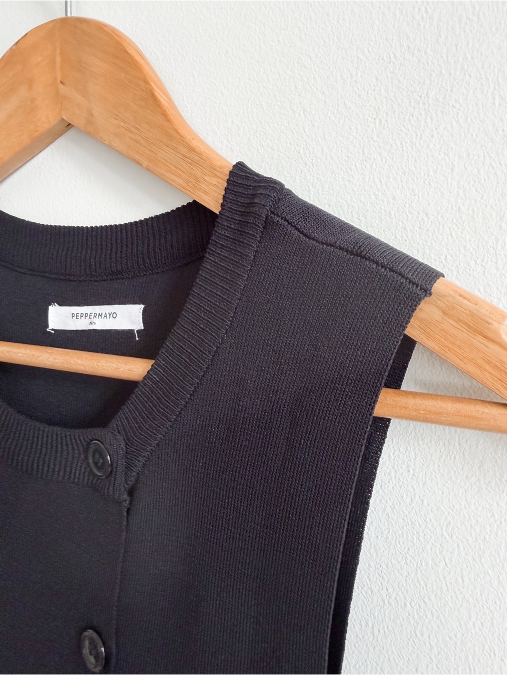 PEPPERMAYO • Not One Time Knit Mini Dress in Black - Picture 6 of 12